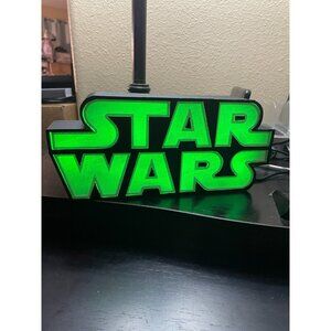 3D Printed Star Wars Logo Light Box LED lamp USB power multicolor lights